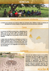 Fiche de capitalisation de l'initiative agroécologique de la commune de Ndiob, 2021