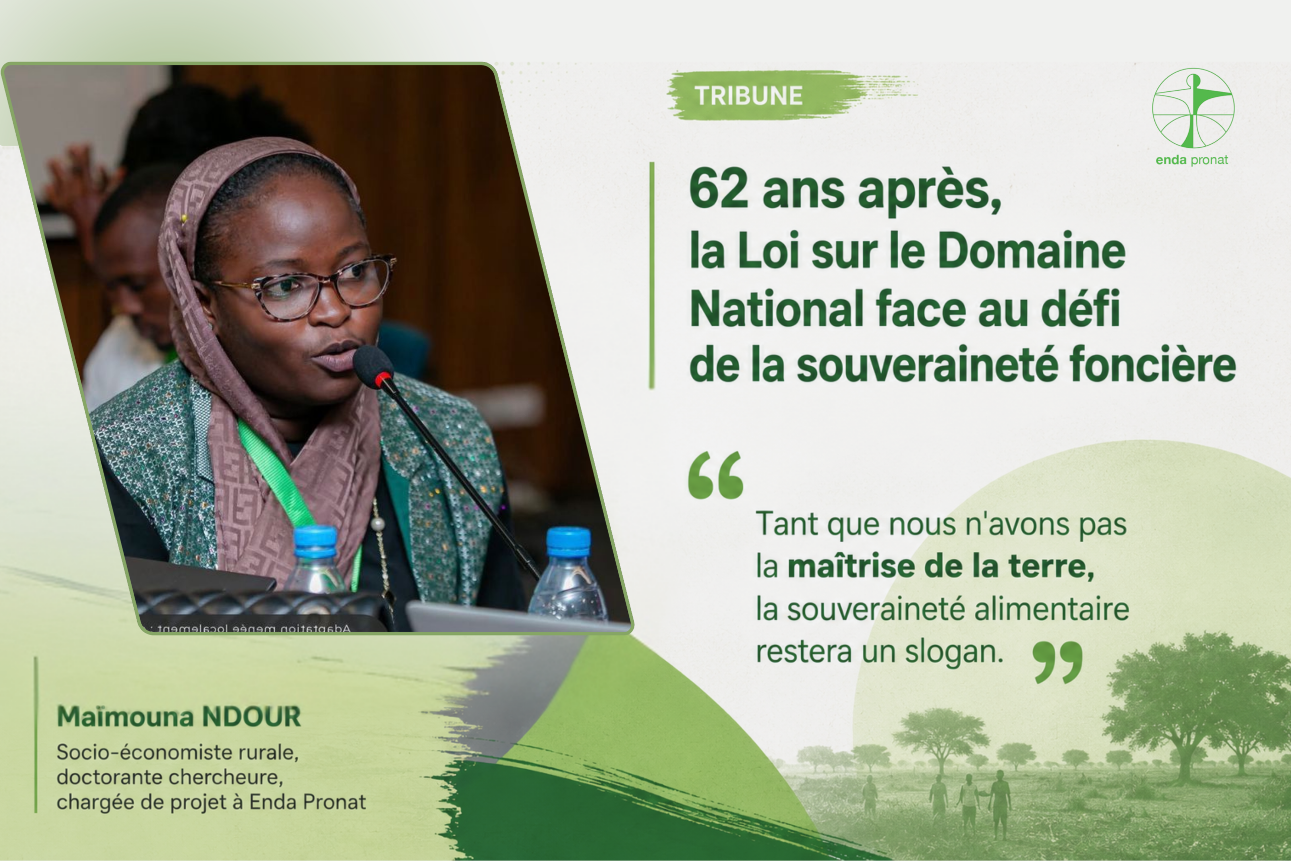 Tribune : La Loi sur le Domaine National : entre héritage historique et urgence de réforme